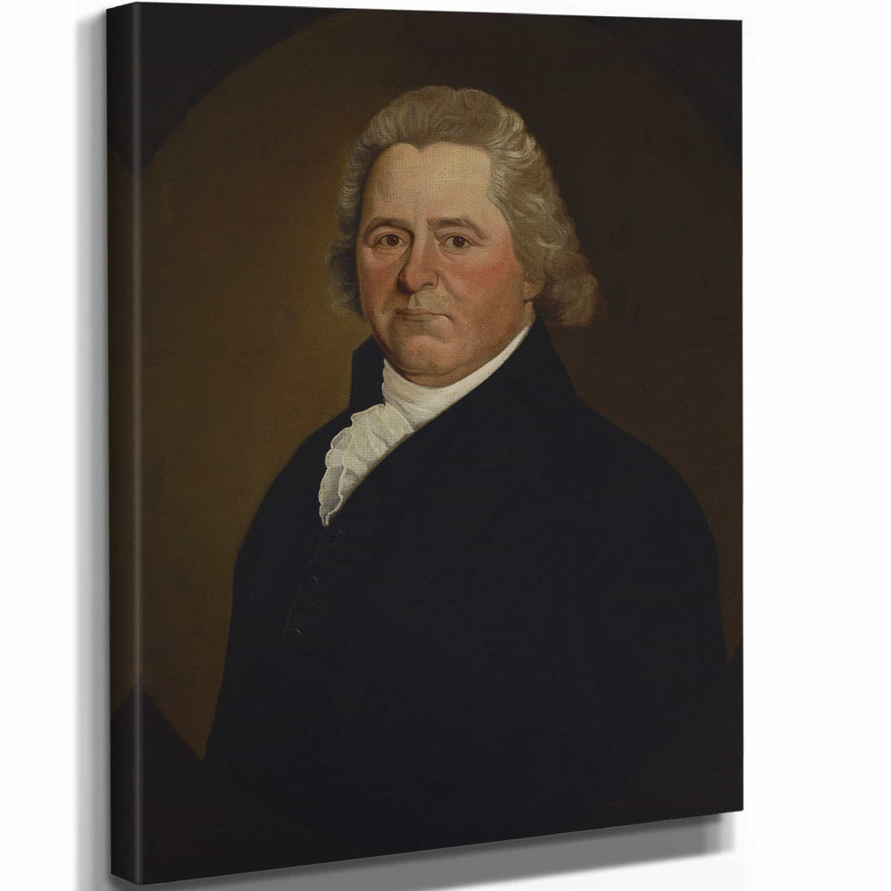 William Jennys 11" x 14" / Stretched Canvas Wrap Portrait Of Judge Pierpont Edwards By William Jennys