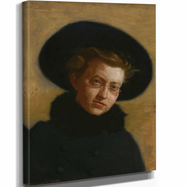 Thomas Eakins 11" x 14" / Stretched Canvas Wrap Portrait Of Lillian Hammit By Thomas Eakins