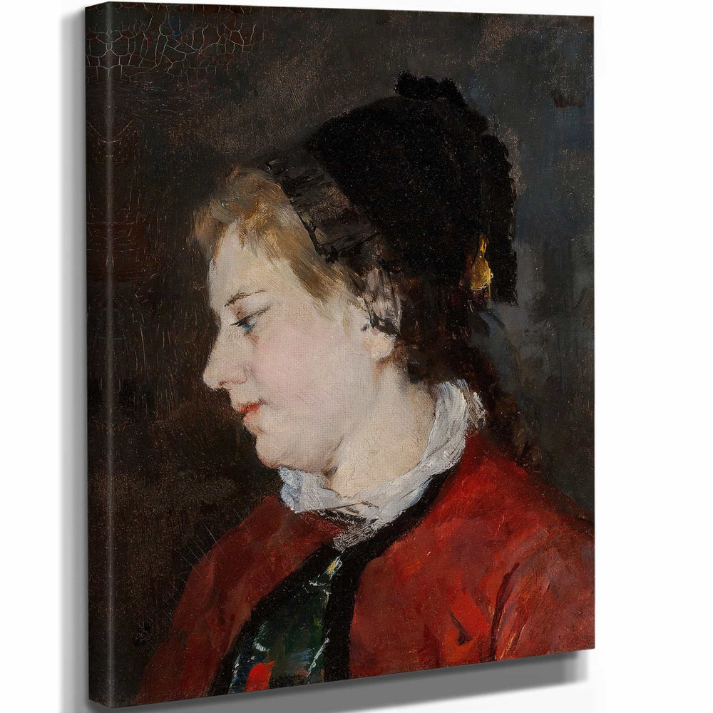 Mary Cassatt 11" x 14" / Stretched Canvas Wrap Portrait Of Madame Sisley By Mary Cassatt