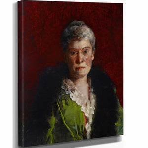 Cecilia Beaux 11" x 14" / Stretched Canvas Wrap Portrait Of Mary Knox Buzby Addicks Warner By Cecilia Beaux