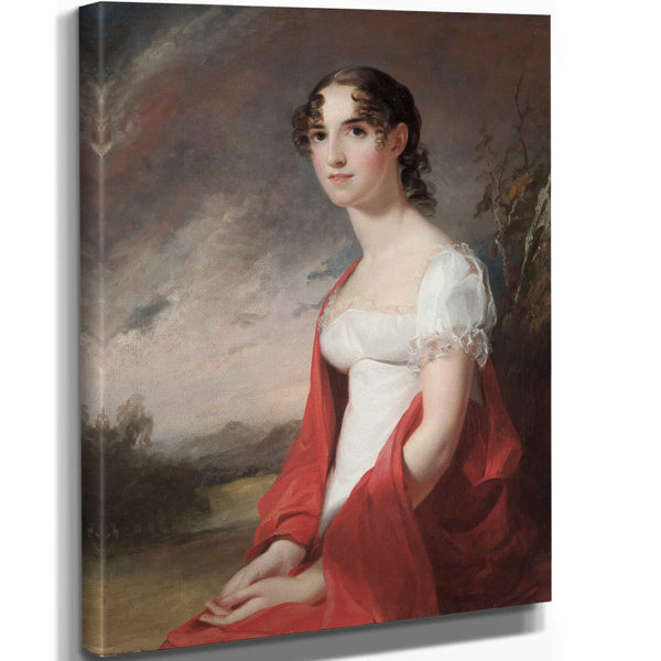 Thomas Sully 11" x 14" / Stretched Canvas Wrap Portrait Of Mary Sicard David By Thomas Sully