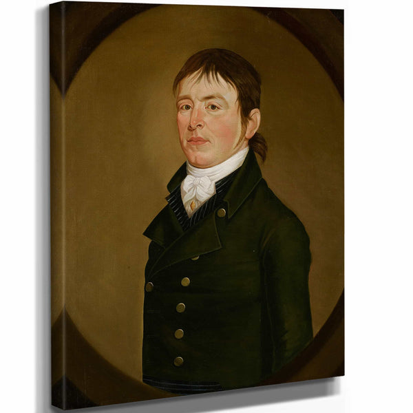 William Jennys 11" x 14" / Stretched Canvas Wrap Portrait Of Moses Kimball By William Jennys