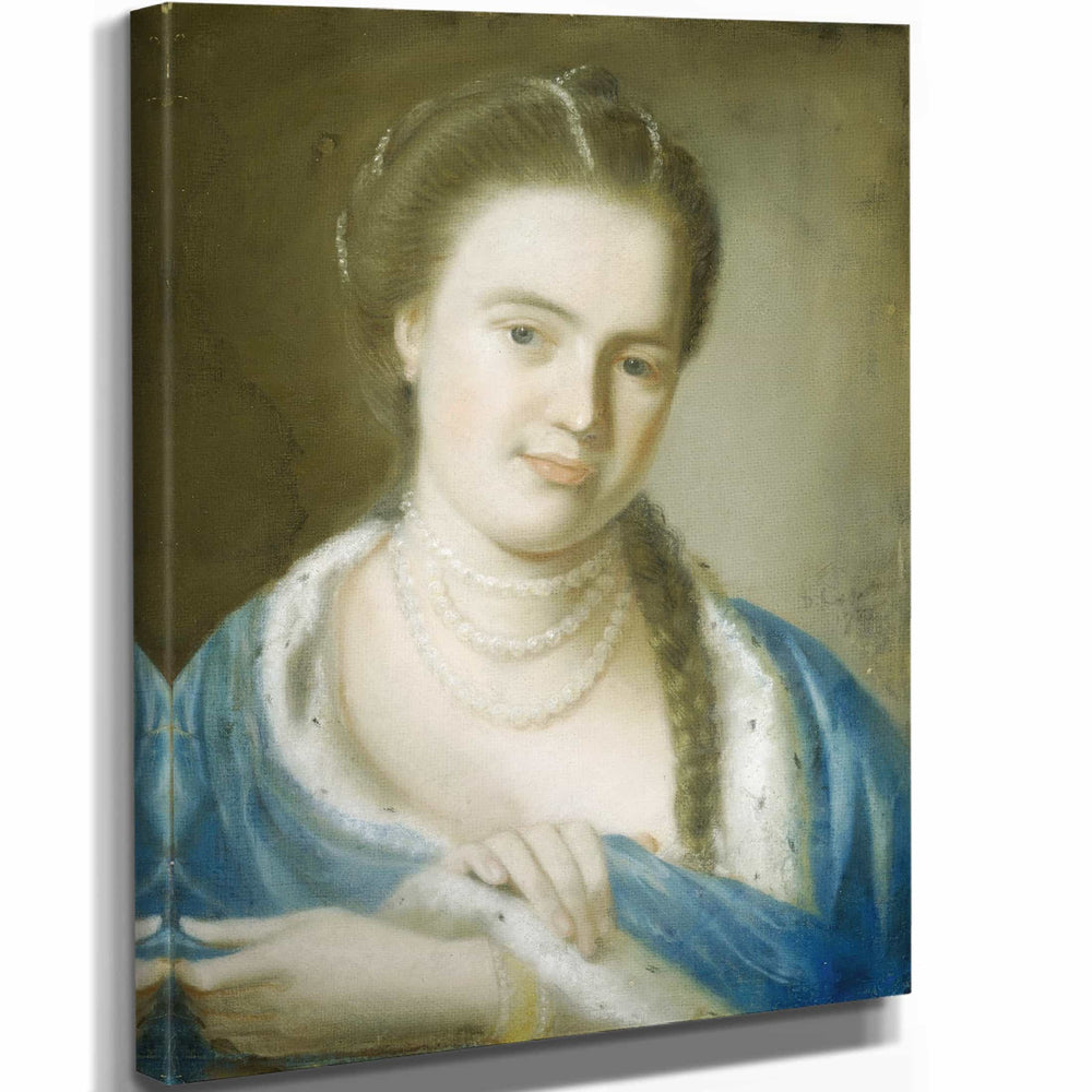 John Singleton Copley 11" x 14" / Stretched Canvas Wrap Portrait Of Mrs Gawen Brown By John Singleton Copley