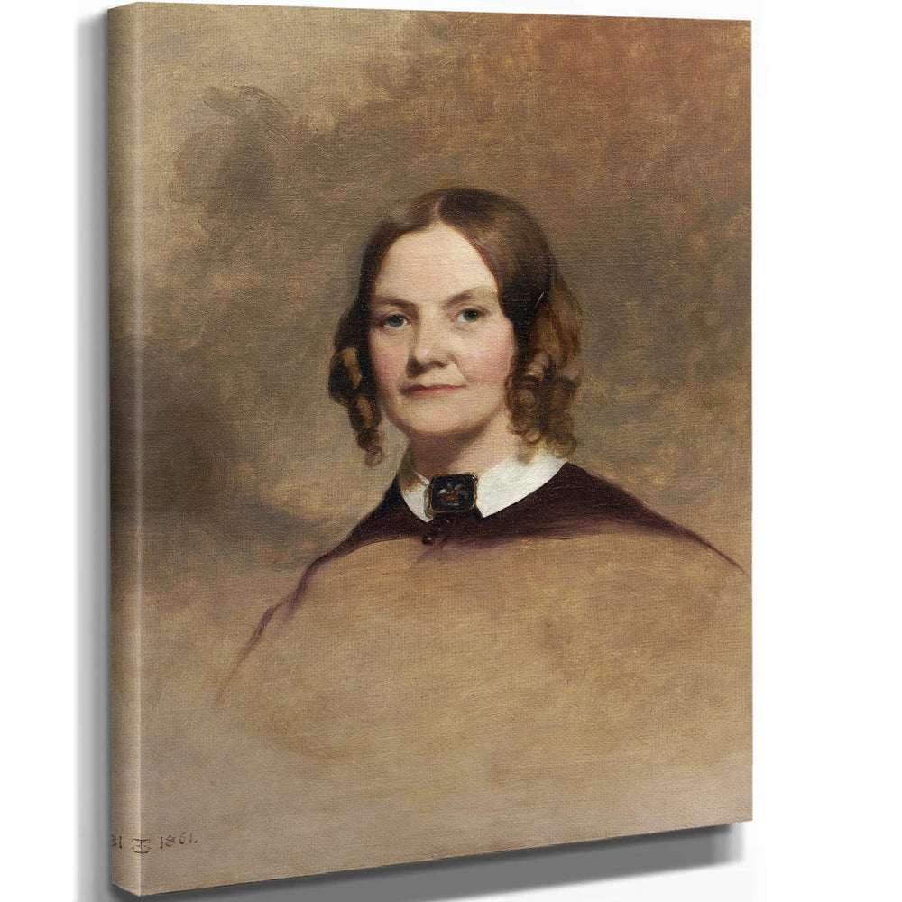 Thomas Sully 11" x 14" / Stretched Canvas Wrap Portrait Of Mrs George H Crossman By Thomas Sully