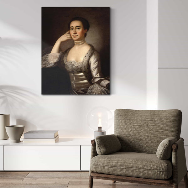 Jeremiah Theus Portrait Of Mrs John Champneys By Jeremiah Theus