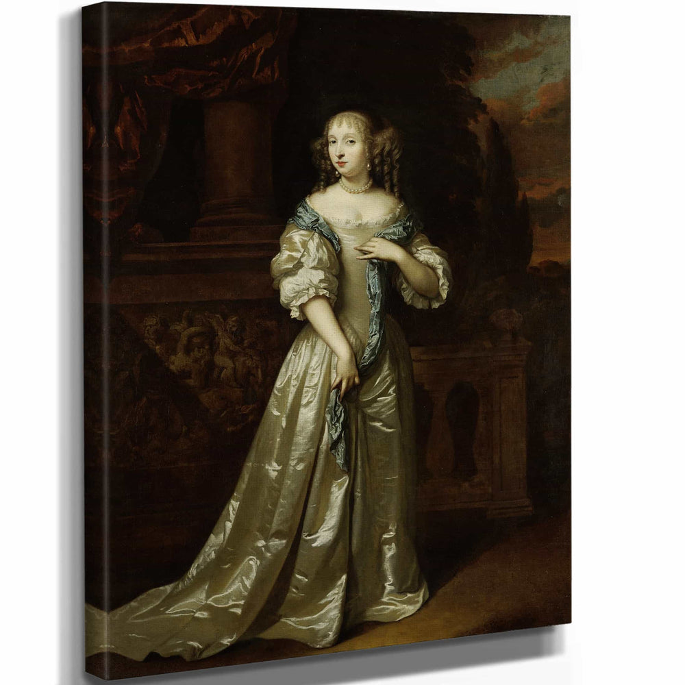 C 11" x 14" / Stretched Canvas Wrap Portrait Of Philippina Staunton Wife Of Roelof Van Arkel Lord Of Broeckhuijsen By C