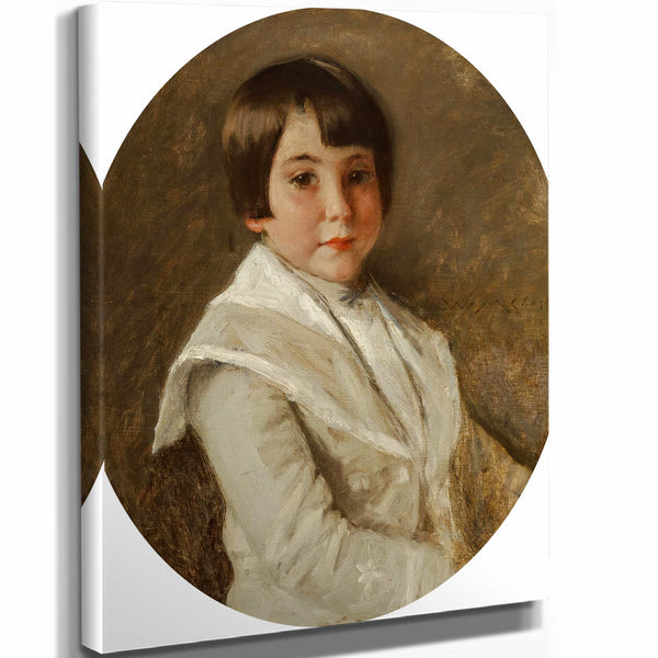 William Merritt Chase 11" x 14" / Stretched Canvas Wrap Portrait Of Roland Dana Chase By William Merritt Chase