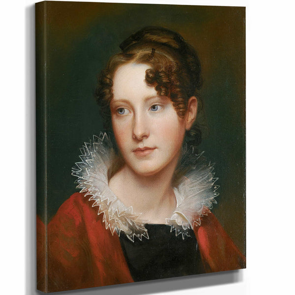 Rembrandt Peale 11" x 14" / Stretched Canvas Wrap Portrait Of Rosalba Peale By Rembrandt Peale