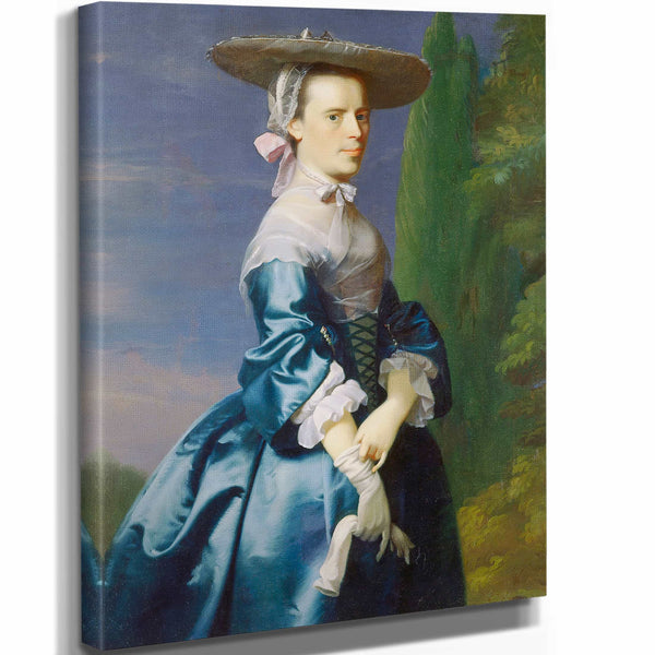 John Singleton Copley 11" x 14" / Stretched Canvas Wrap Portrait Of Sarah Allen Nee Sargent By John Singleton Copley