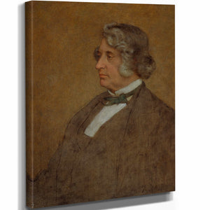 William Page 11" x 14" / Stretched Canvas Wrap Portrait Of Senator Charles Sumner By William Page