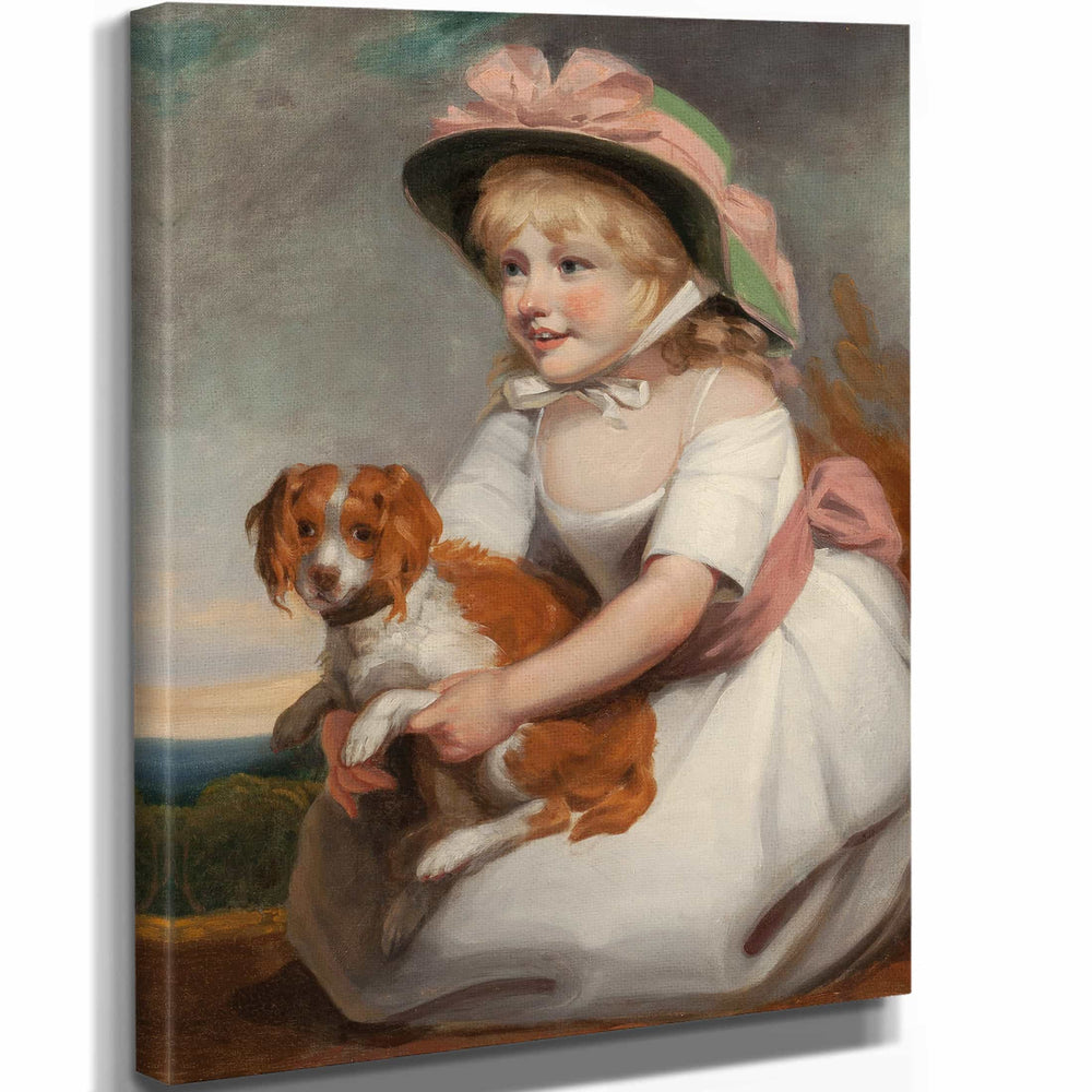 Edwar 11" x 14" / Stretched Canvas Wrap Portrait Of Sophy Elizabeth Burney Daughter Of Charles Rousseau Burney Esq By Edwar