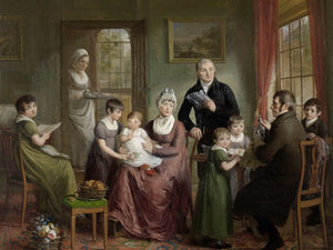 Adriaan De Lelie Portrait Of The Family Of Adrianus Bonebakker With Dirk L Bennewitz By Adriaan De Lelie