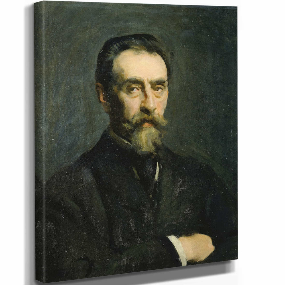 William Penhallow Henderson 11" x 14" / Stretched Canvas Wrap Portrait Of William E Norton By William Penhallow Henderson