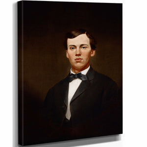 William Merritt Chase 11" x 14" / Stretched Canvas Wrap Portrait Of William Gurley Munson By William Merritt Chase