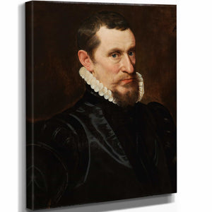 Adriaen Thomasz Key 11" x 14" / Stretched Canvas Wrap Portret Van Gillis Beys By Adriaen Thomasz Key