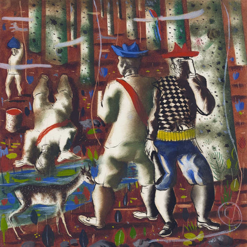 Candido Portinari Preparatory Drawing For Entry Into The Forest By Candido Portinari