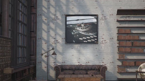 Vintage Ice Skates Canvas Print – Rustic Winter Sports Decor