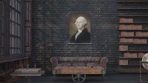 George Washington Portrait: Vintage Historical Art Print, Ornate Frame Optional