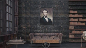 Abraham Lincoln Portrait: Vintage Historical Art Print, Ornate Frame Optional