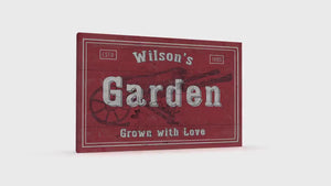 Vintage Farmhouse Personalized Canvas Wall Art
