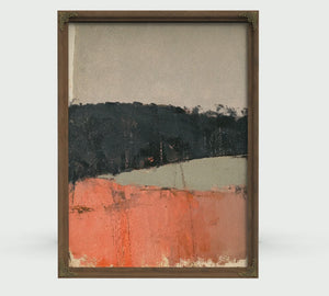 Three Stacked Color Fields on Textured Ground, Large Textured Wall Art, Abstract Wall Art, Mixed Media Acrylic Canvas
