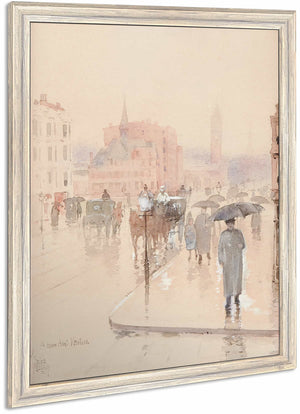 Rainy Day Columbus Avenue Boston By Childe Hassam