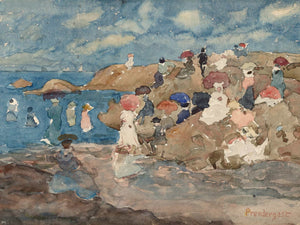 Maurice Prendergast Revere Beach By Maurice Prendergast