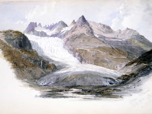 John Singer Sargent Rhone Glacier By John Singer Sargent