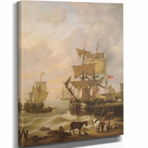 Charles Louis Verboeckhoven Rising Tide By Charles Louis Verboeckhoven