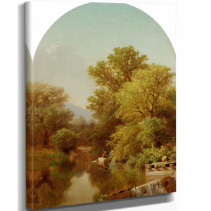 Albert Fitch Bellows River Landscape By Albert Fitch Bellows