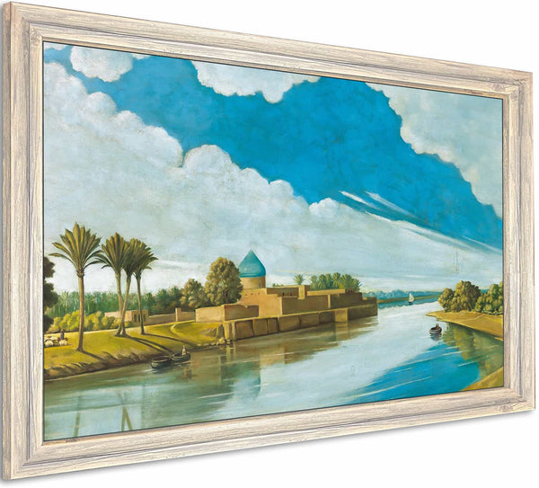 River Scene On The Banks Of The Tigris By Abdul Qadir Al Rassam