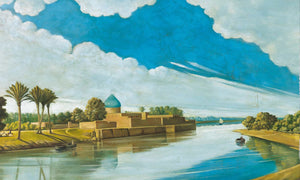 Abdul Qadir Al Rassam River Scene On The Banks Of The Tigris By Abdul Qadir Al Rassam