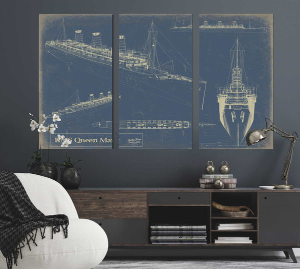 Rms Queen Mary Wall Art from Bella Frye.