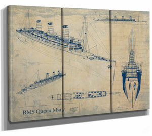 Rms Queen Mary Wall Art from Bella Frye.