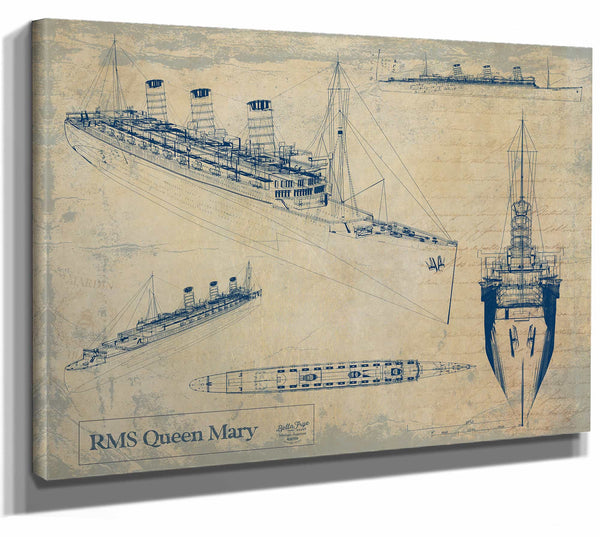 Rms Queen Mary Wall Art from Bella Frye.