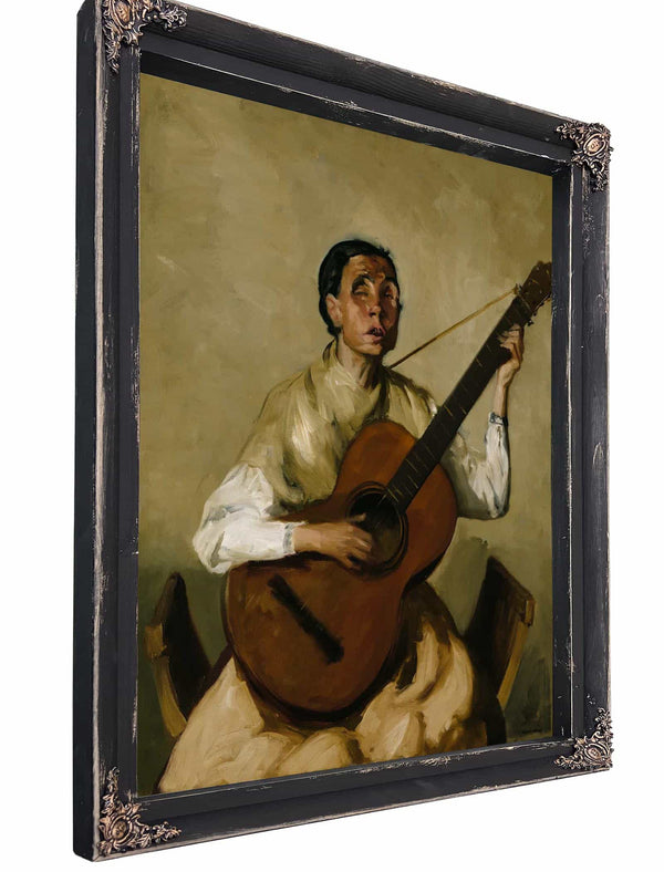 Blind Spanish Singer By Robert Henri