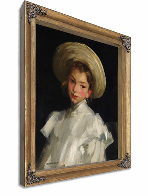 Dutch Girl In White By Robert Henri