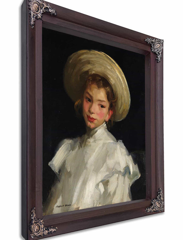 Dutch Girl In White By Robert Henri