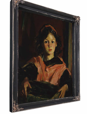 Mary Ann With Her Basket By Robert Henri