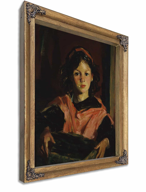 Mary Ann With Her Basket By Robert Henri