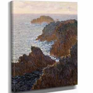 Claude Monet Rocks At Belle Isle Port Domois By Claude Monet