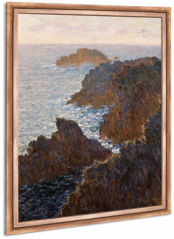 Rocks At Belle Isle Port Domois By Claude Monet