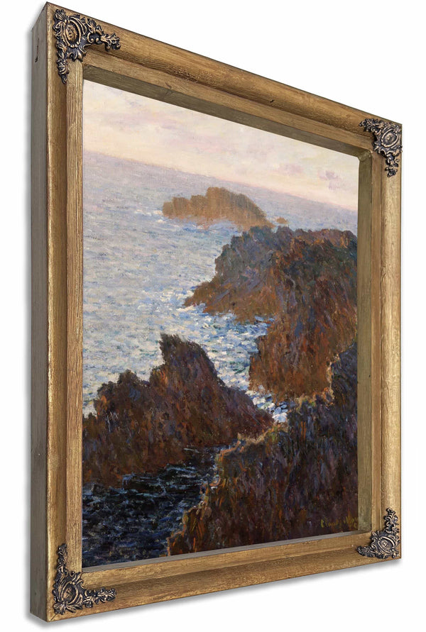 Rocks At Belle Isle Port Domois By Claude Monet