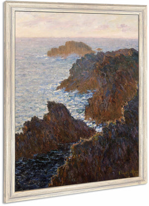 Rocks At Belle Isle Port Domois By Claude Monet