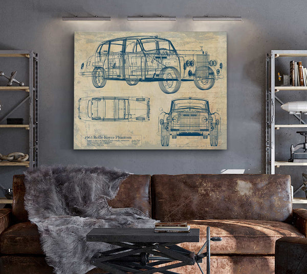 Rolls Royce Phantom Park Ward Limousine 1963 Wall Art from Bella Frye.