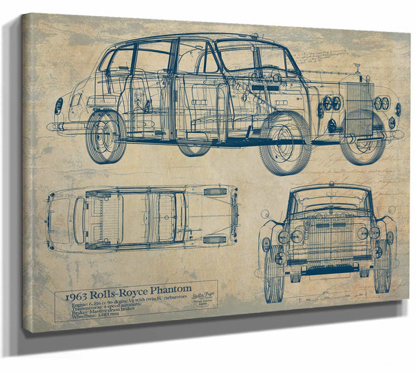 Rolls Royce Phantom Parkward Limousine1963 Wall Art from Bella Frye.