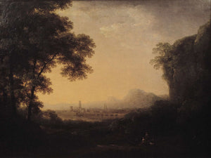 Carl Johan Fahlcrantz Romantic Landscape By Carl Johan Fahlcrantz