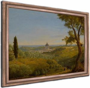 Rome A View Of Saint Peters From Monte Mario By Charles Lock Eastlake