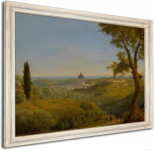 Rome A View Of Saint Peters From Monte Mario By Charles Lock Eastlake