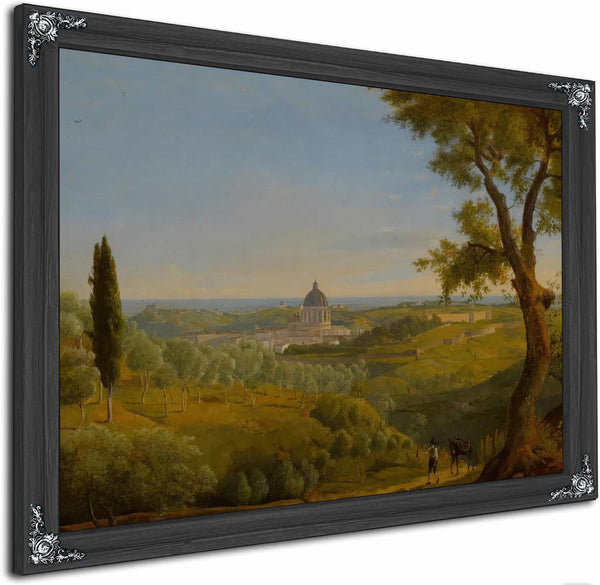 Rome A View Of Saint Peters From Monte Mario By Charles Lock Eastlake